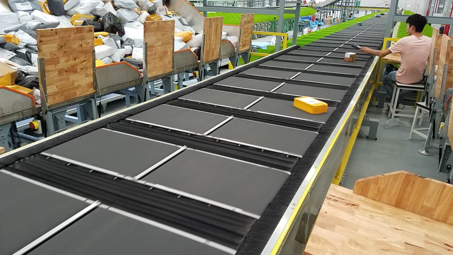 Double truck and double bag ring sorting